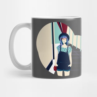 hipster lady Mug